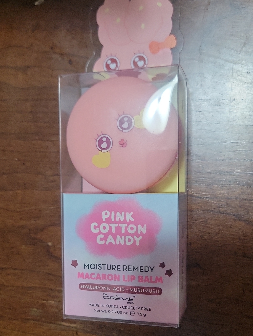 Creme shop macaron lip balm pink cotton candy
